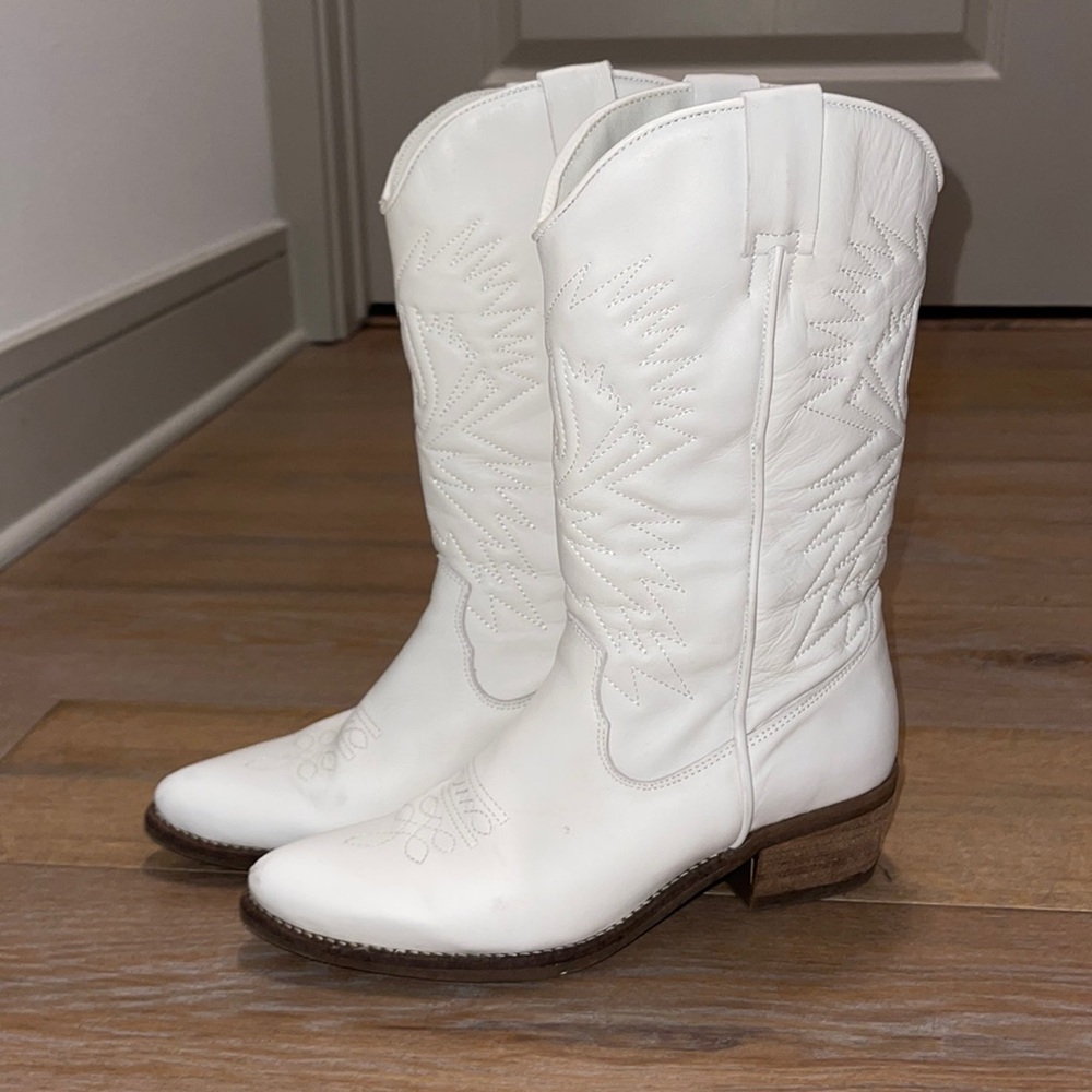White Cowboy Boots